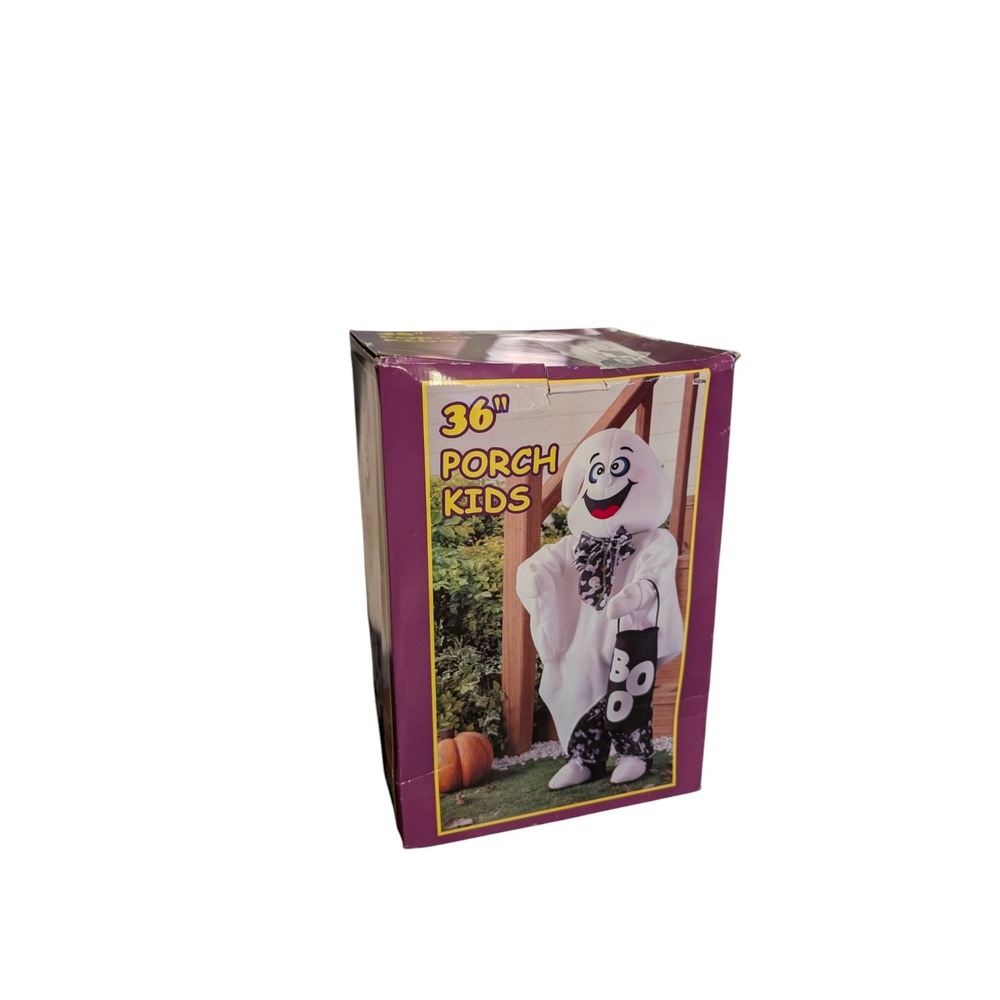 Vintage Kmart 36" Standing Ghost Trick-or-Treat Figure Halloween Porch Kids